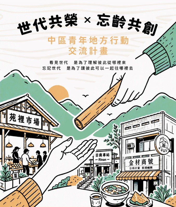 轉知「文化部115年青年村落文化行動計畫－青年分區交流」中區活動